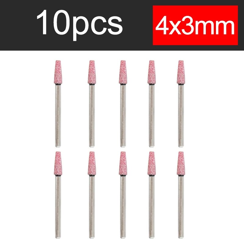 Комплект из 10 абразивных насадок для Dremel 4mm