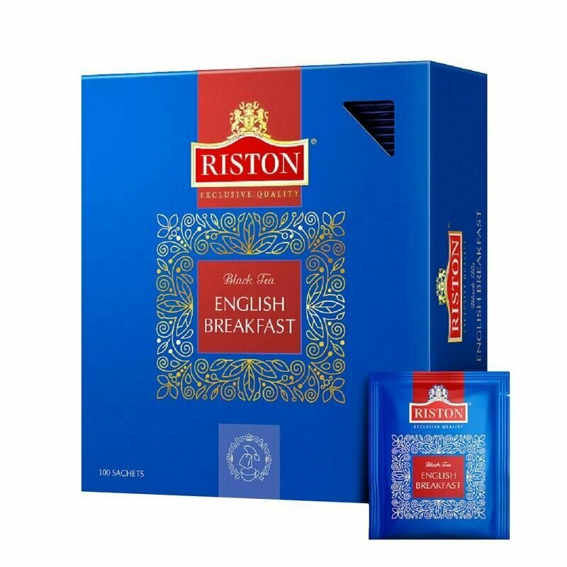 Чай Riston English Breakfast черный 100 пакетиков