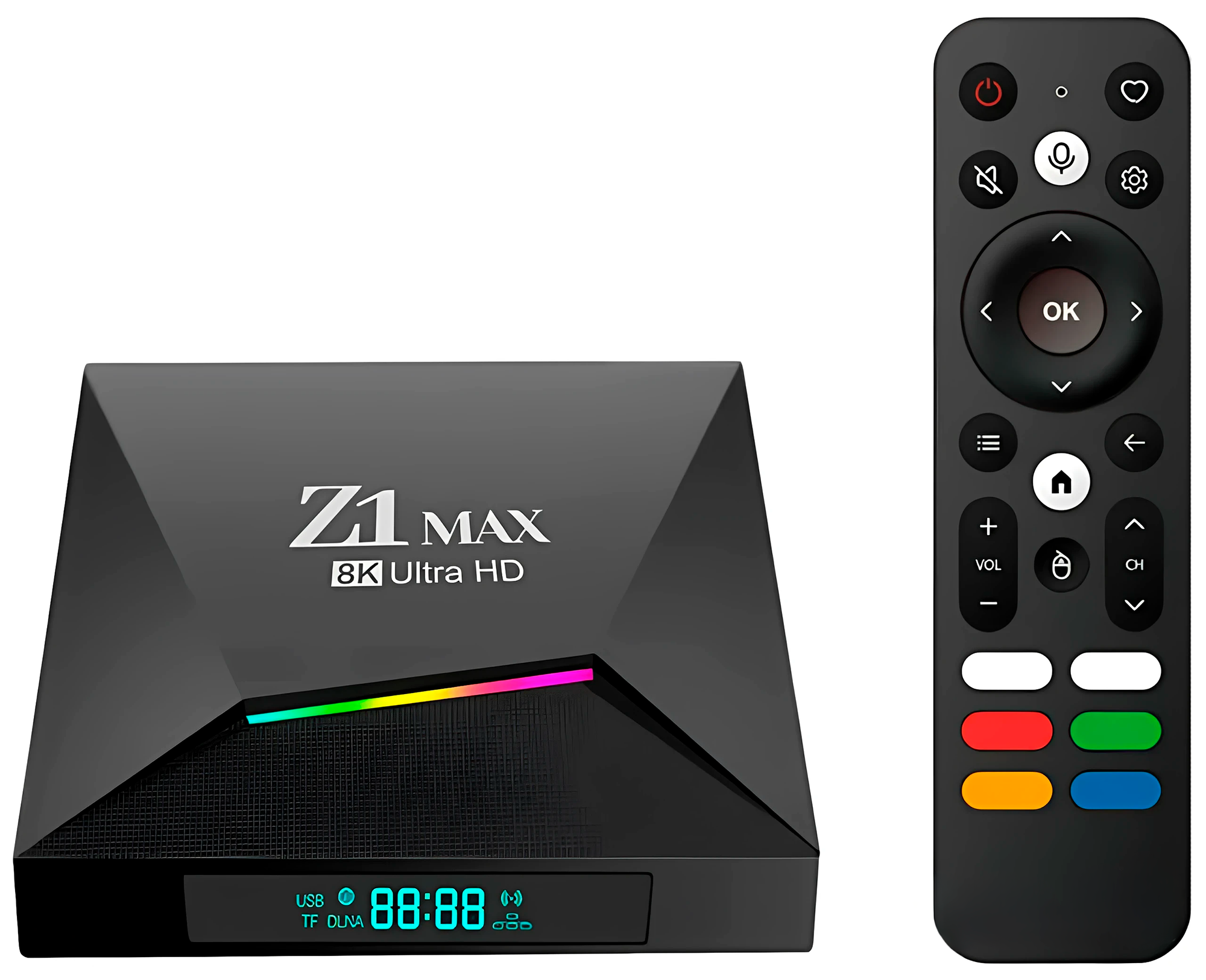 TV-приставка Z1 Max Android TV Box, 8K, Voice Control, RAM 2GB, ROM 16GB, 2.4G/5G WiFi, BlueTooth, IPTV