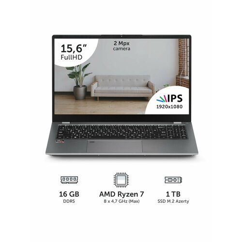 Ноутбук Azerty RB-1560 156 IPS 1920x1080 Intel i3-N305 8x18GHz 16Gb DDR4 512Gb SSD 71605₽