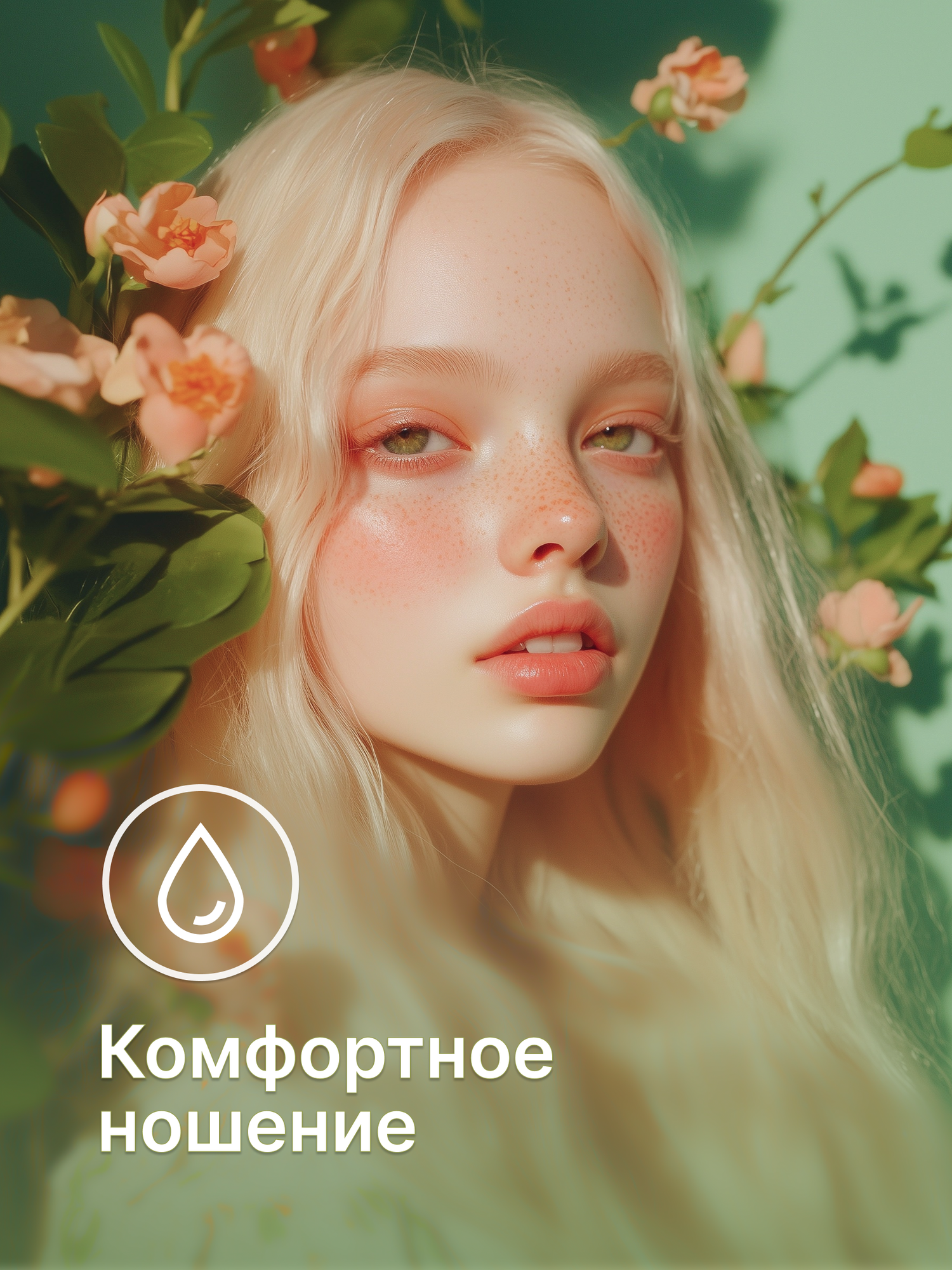 Цветные Контактные Линзы Цветные контактные линзы Офтальмикс Butterfly 1-тоновые (2 линзы) -4.50 R 8.6 Green(зеленый)