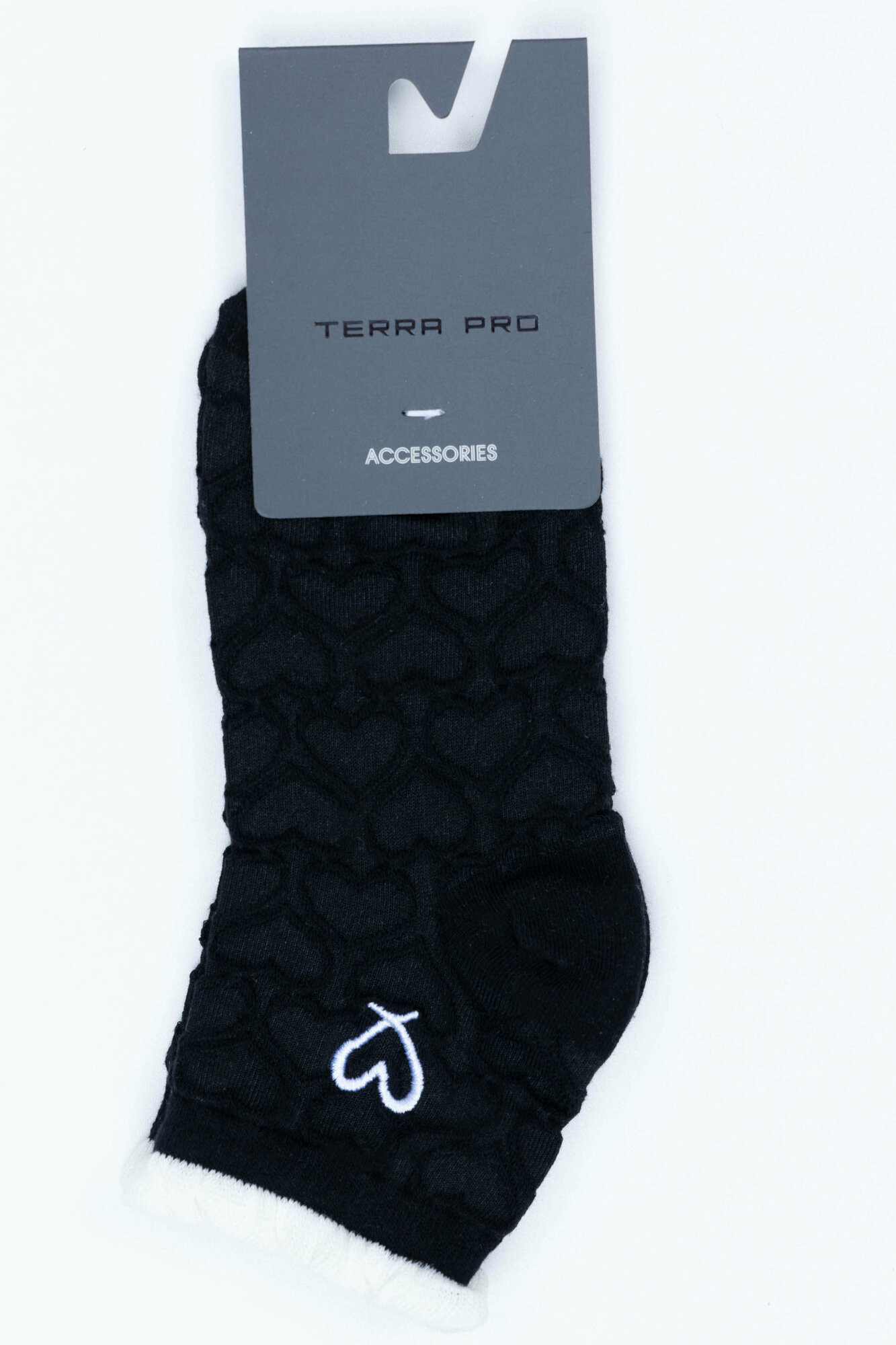 Носки спортивные TERRA PRO, размер 1, black