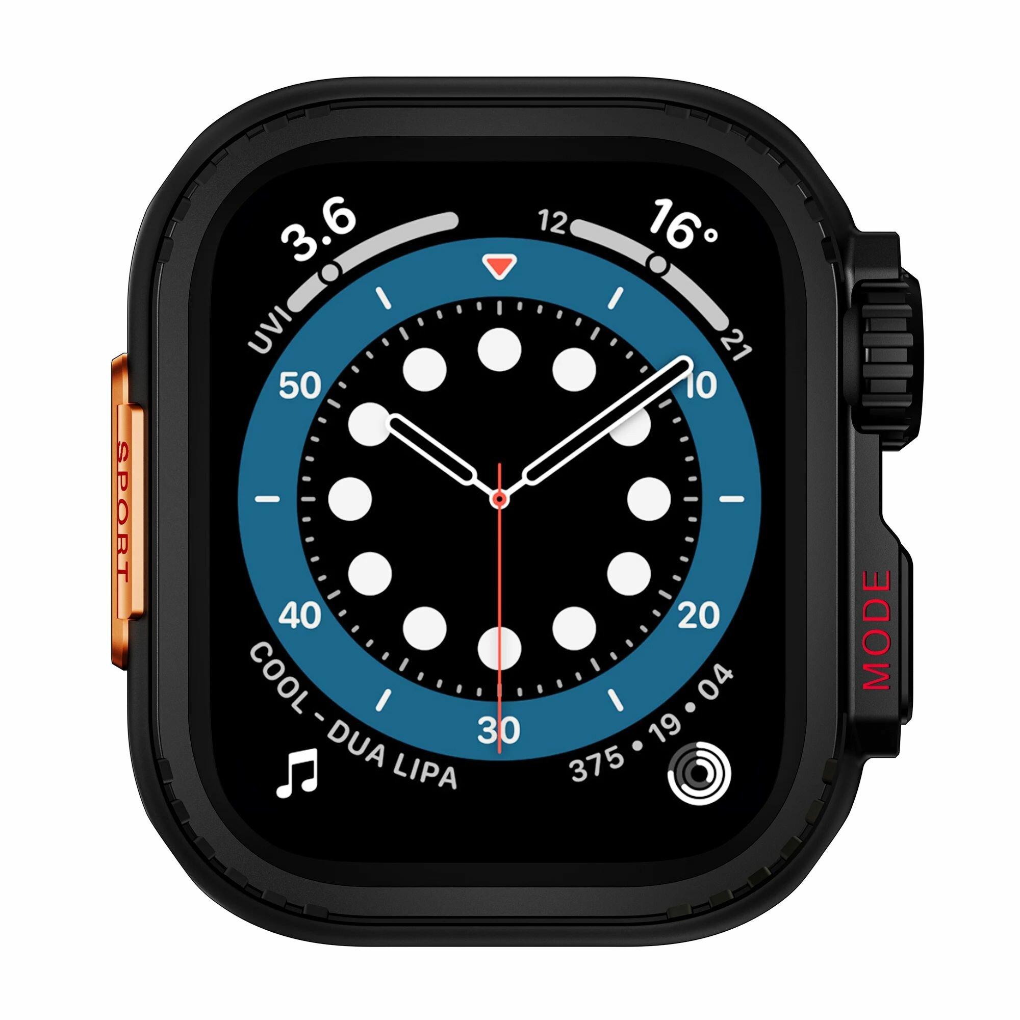 Чехол для Apple Watch 45 мм , металлический бампер для iWatch Series 9 8 7 6 5 4 SE-ROMIKY