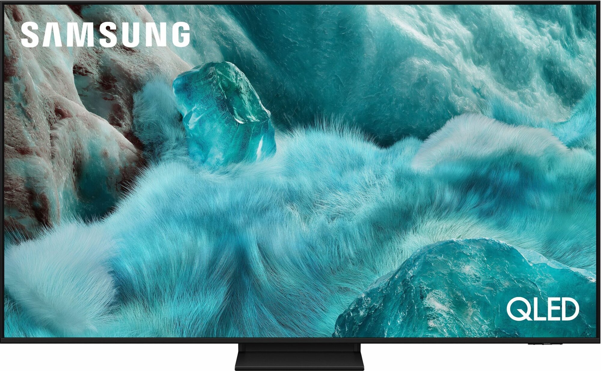 Телевизор Samsung 55" QLED 4K Smart TV серия 7 QE55Q7F5AUXRU черный, Ростест, Официальная гарантия в России