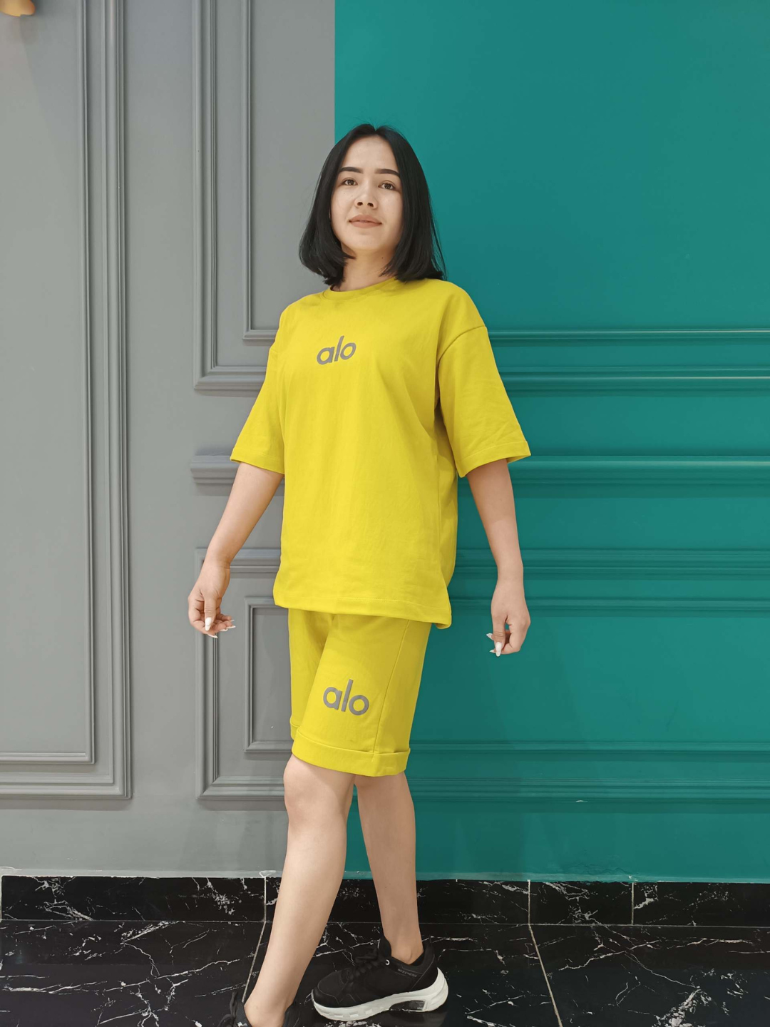 Комплект Alo Двойка, размер стандарт, горчица — фото 1