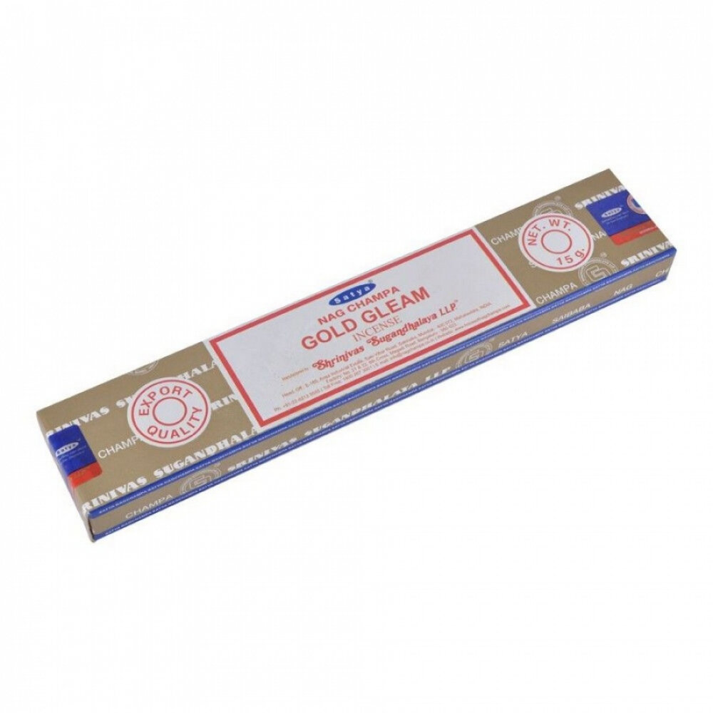SATYA Gold Gleam Incense благовоние 20г, 2 штуки