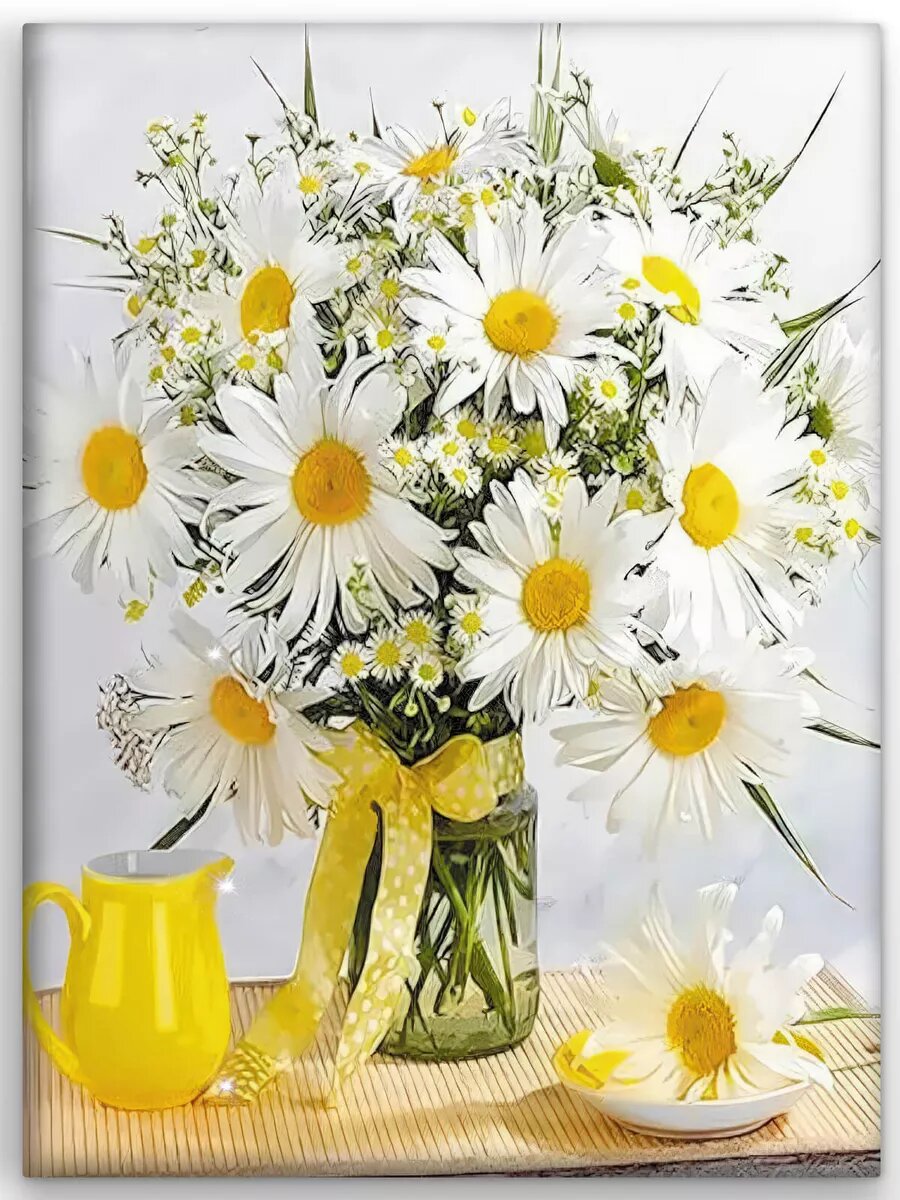 Алмазная мозаика на подрамнике 40х50/Цветы