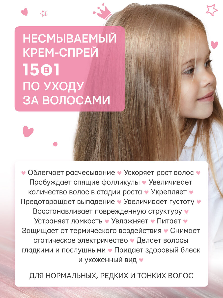 Селенцин Kids крем-спрей для детей 15в1 активатор роста волос — фото 1