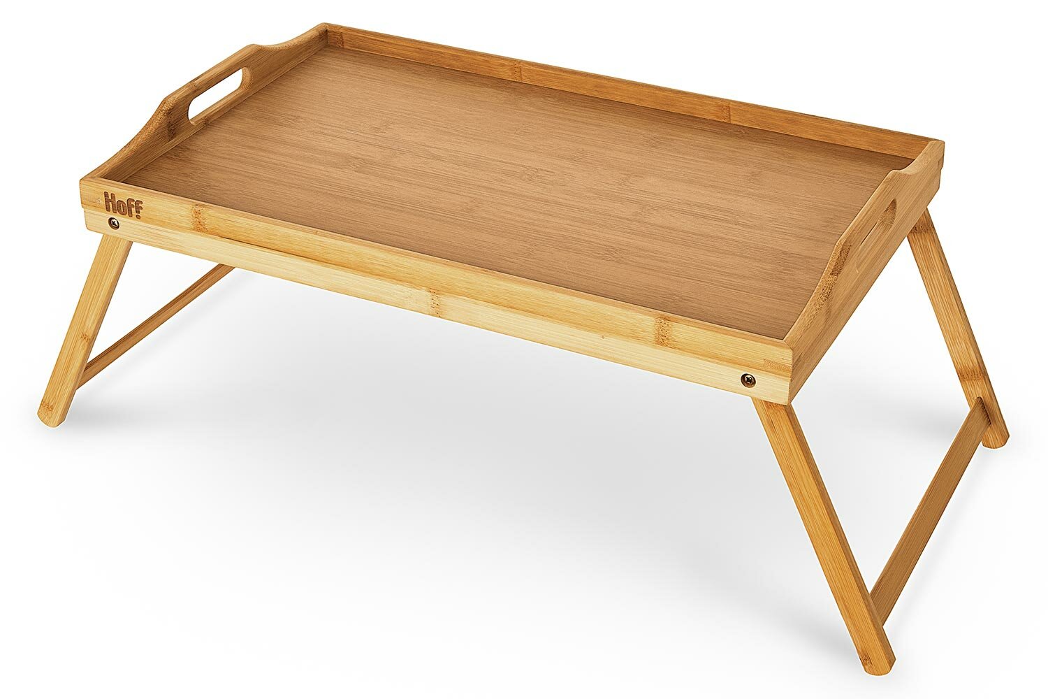 HOFF Breakfast поднос на ножках из бамбука, размеры 50х23.5х31 см, сервировочный