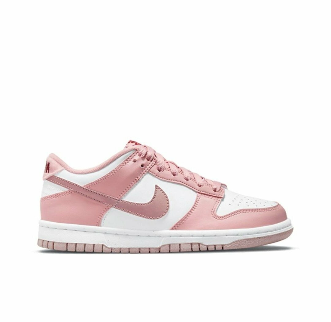 Кроссовки NIKE Dunk, полнота D, размер 40, белый, розовый