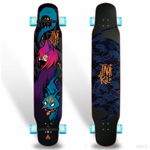 Лонгборд комплект PepperBoards Inari Japan Black 48'/122см dancing/freestyle