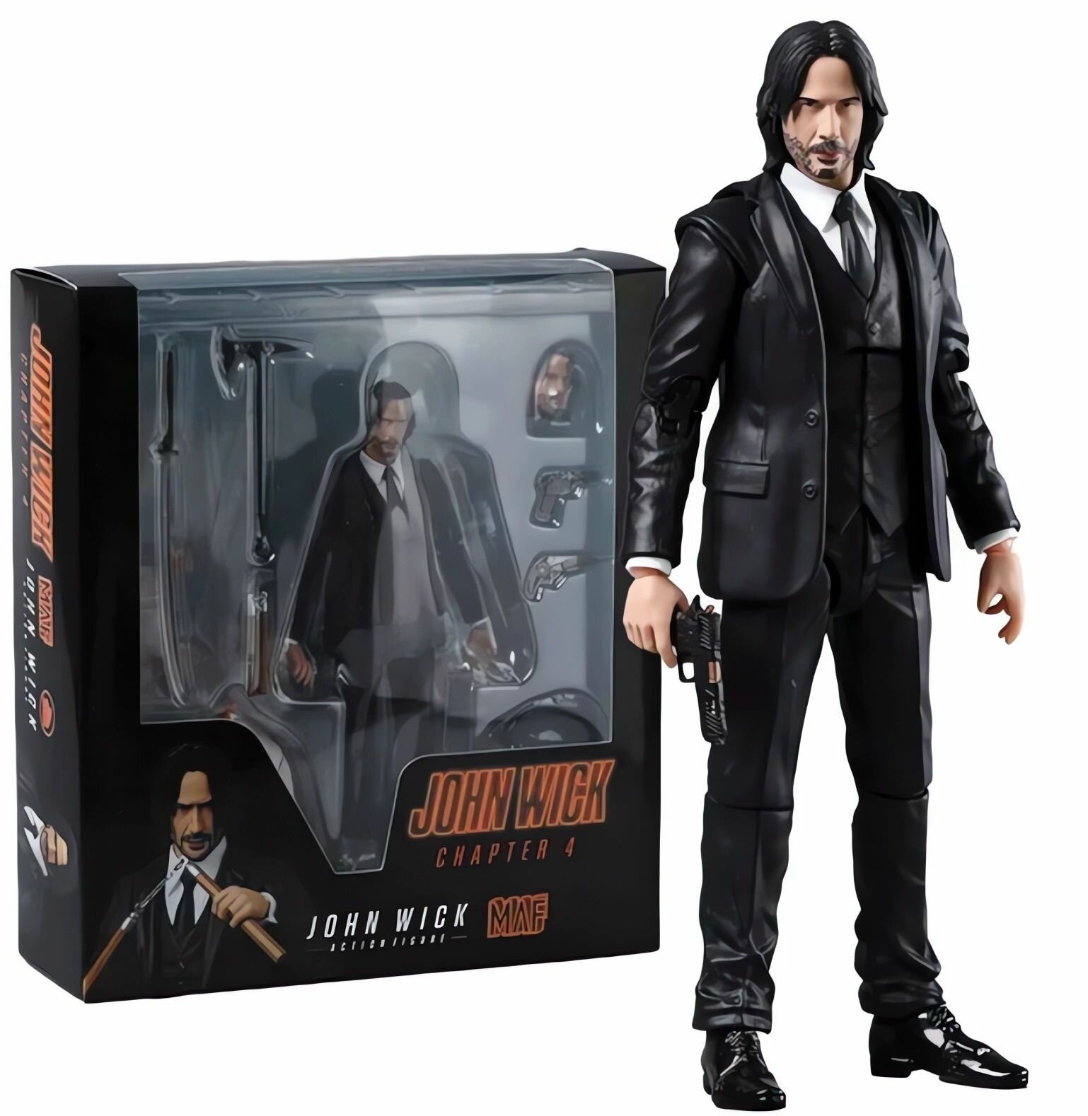 Коллекционная фигурка с аксессуарами "Джон Уик" (John Wick") К/ф "Джон Уик-4"