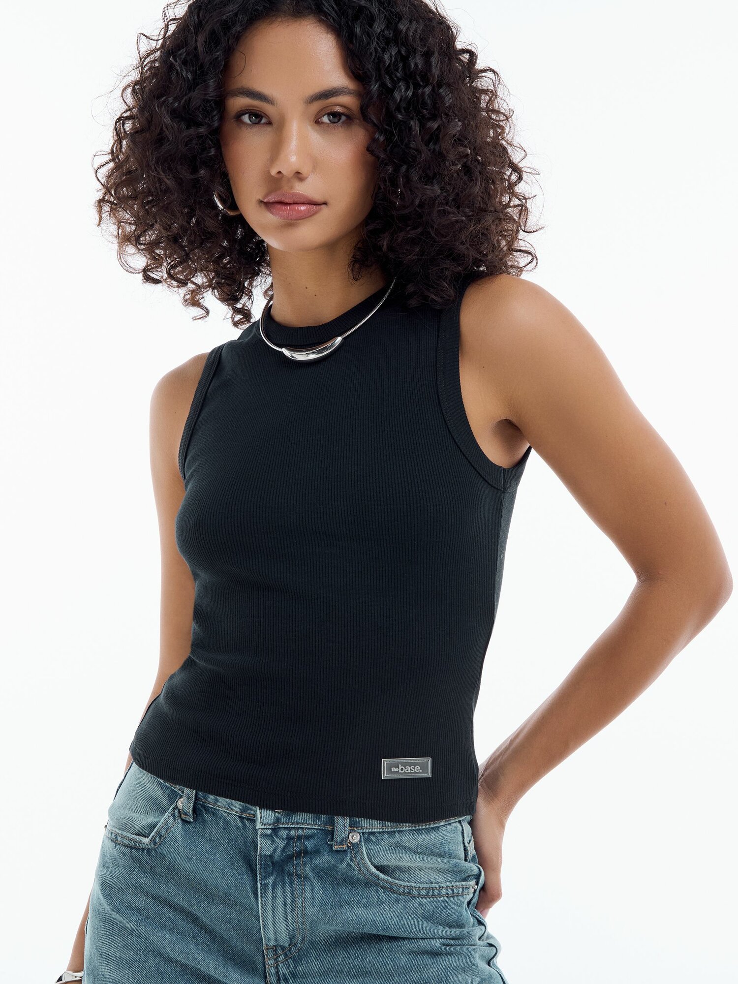 Майка спортивная ТВОЕ, размер S, черный/черный