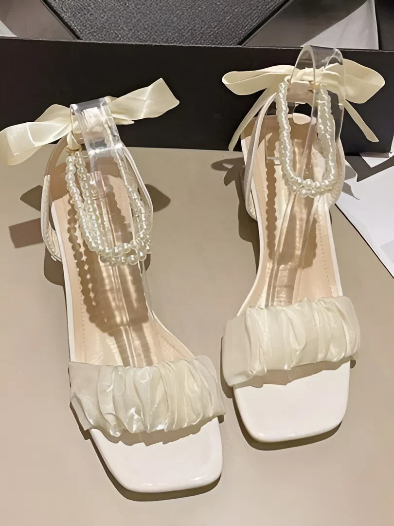 Туфли  линейка, размер 39, белый/бежевый — фото 1