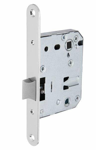 Защелка PLASTPL72-R20 (PL72-R20) (врезная) SN мат. никель тех. упаковка без ответной планки
