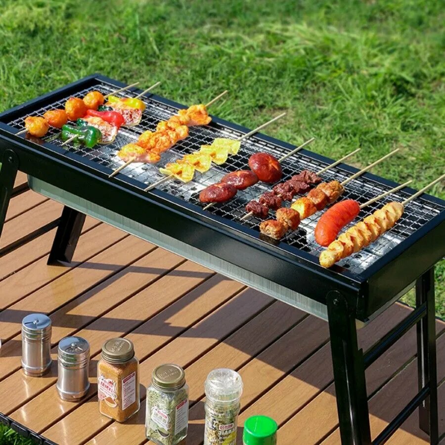 Портативный гриль BBQ (35x27x19 см) - для пикника и кемпинга
