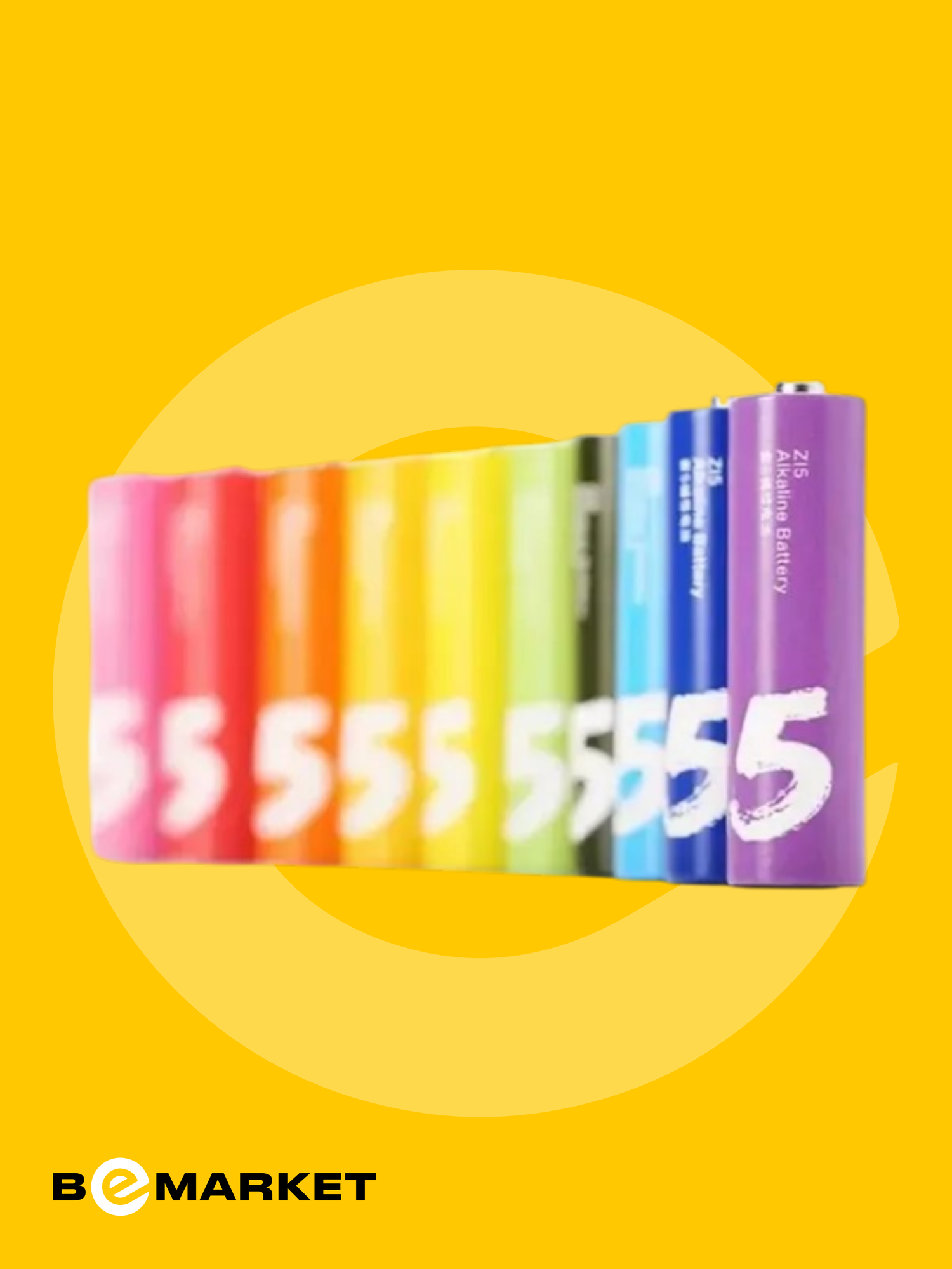 Батарейки умные пальчиковые Xiaomi AA Rainbow Batteries (10 pcs) — фото 1