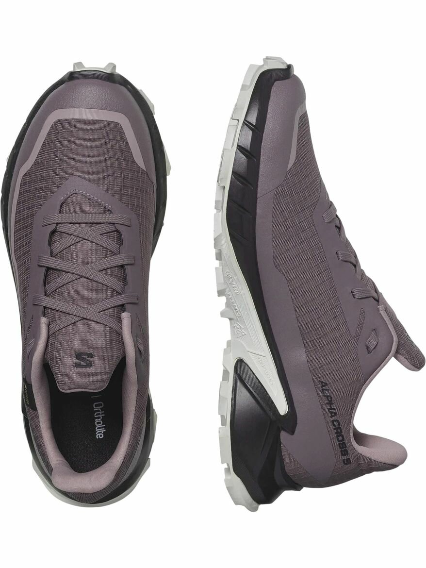 Кроссовки Salomon Alphacross 5 Gtx W, полнота F, размер 5 UK, фиолетовый — фото 1