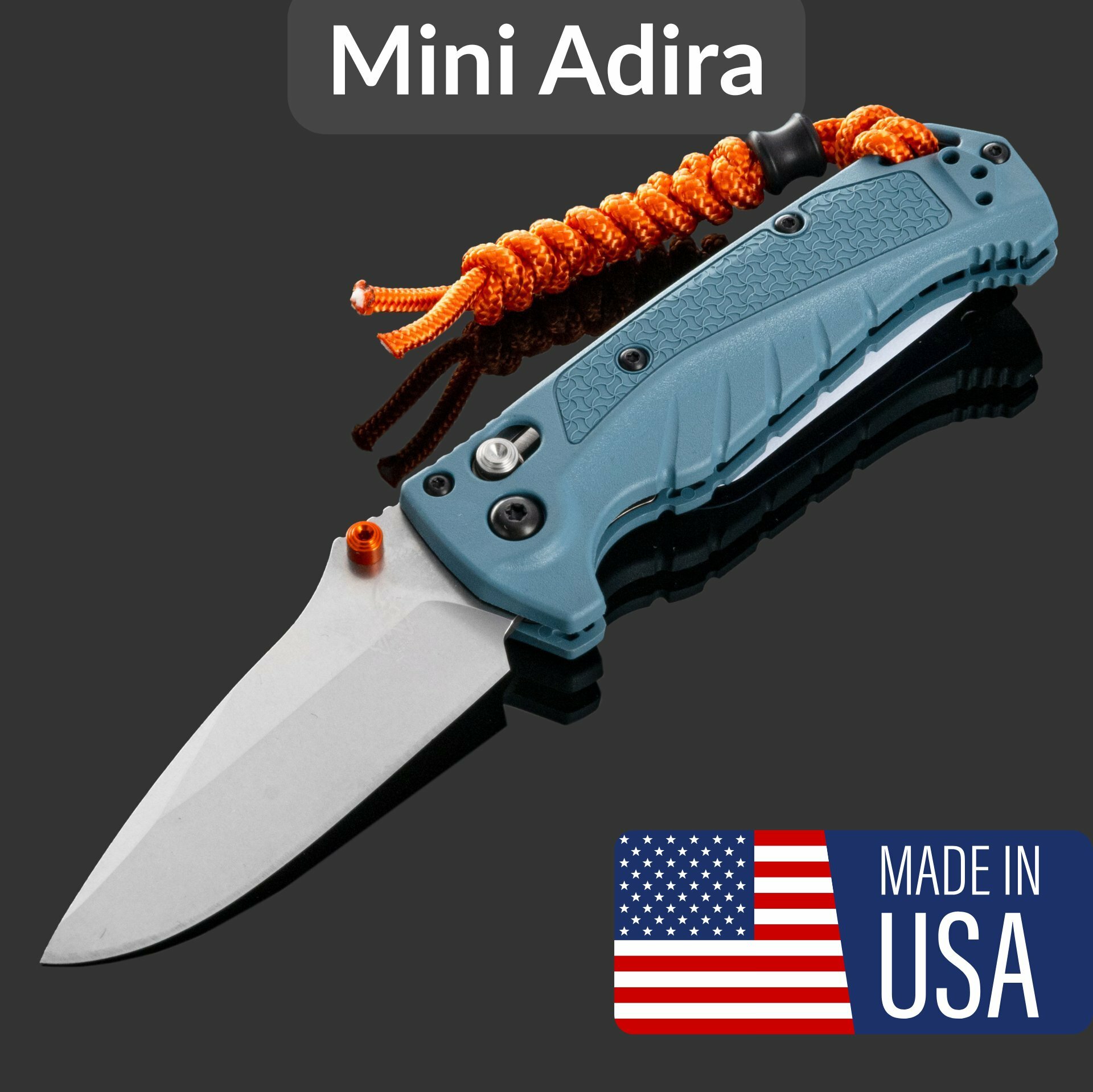 Туристический нож Benchmade Mini Adira 18065, сталь CPM MagnaCut, рукоять Blue Grivory