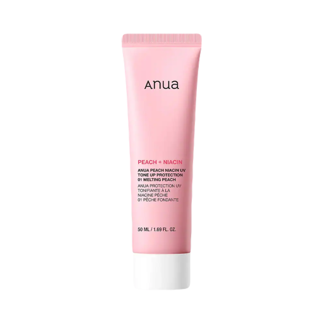 ANUA Peach Niacin UV Tone Up Protection 01 Melting Peach – тон-ап крем с SPF и эффектом сияния