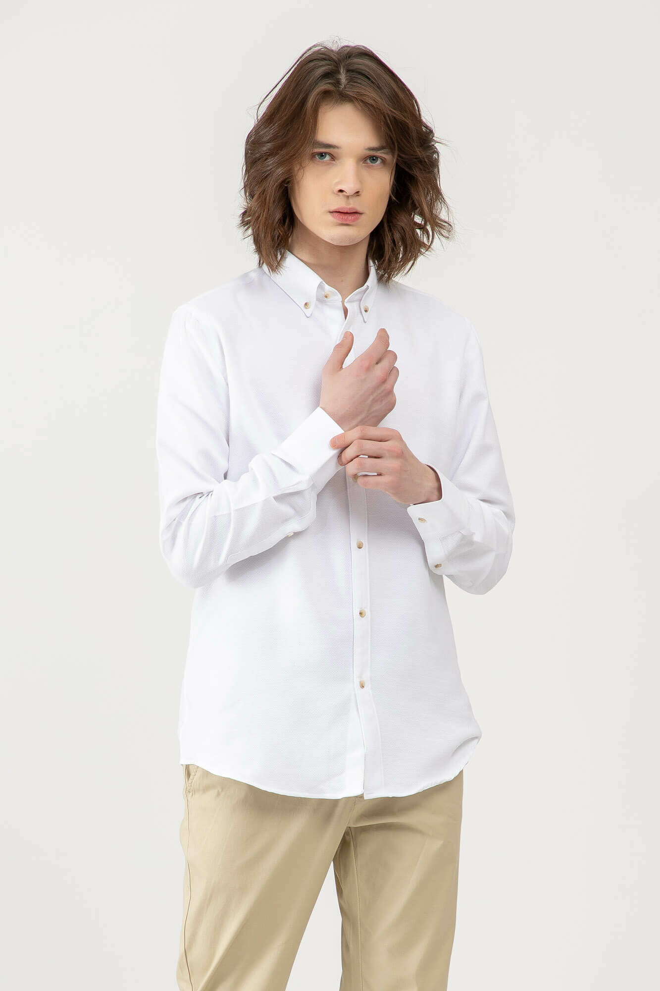 Рубашка TERRA PRO, размер L, white