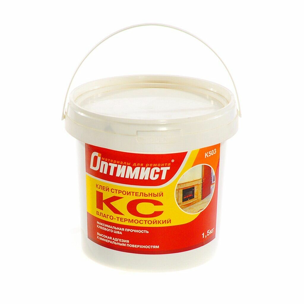 Строительный клей Оптимист водостойкий  однокомпонентный  K503  1 5 кг