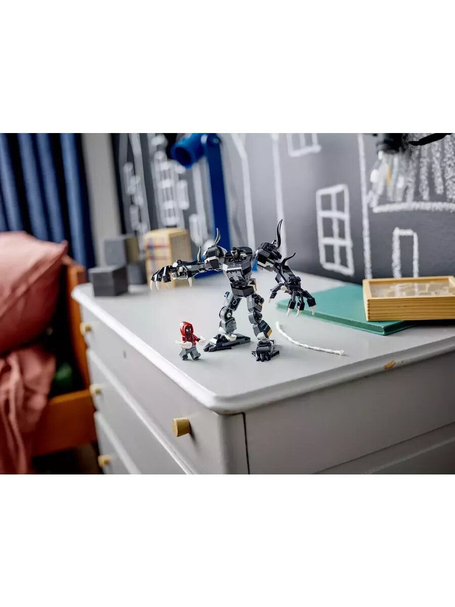 Конструктор Марвел Робот Веном в броне VS Майлз Моралес 152д — фото 1