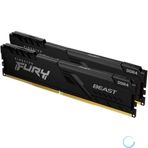 Память DDR4 2x32Gb 3600MHz Kingston KF436C18BBK2/64 Fury Beast Black RTL Gaming PC4-28800 CL18 DIMM 288-pin 1.35В dual r
