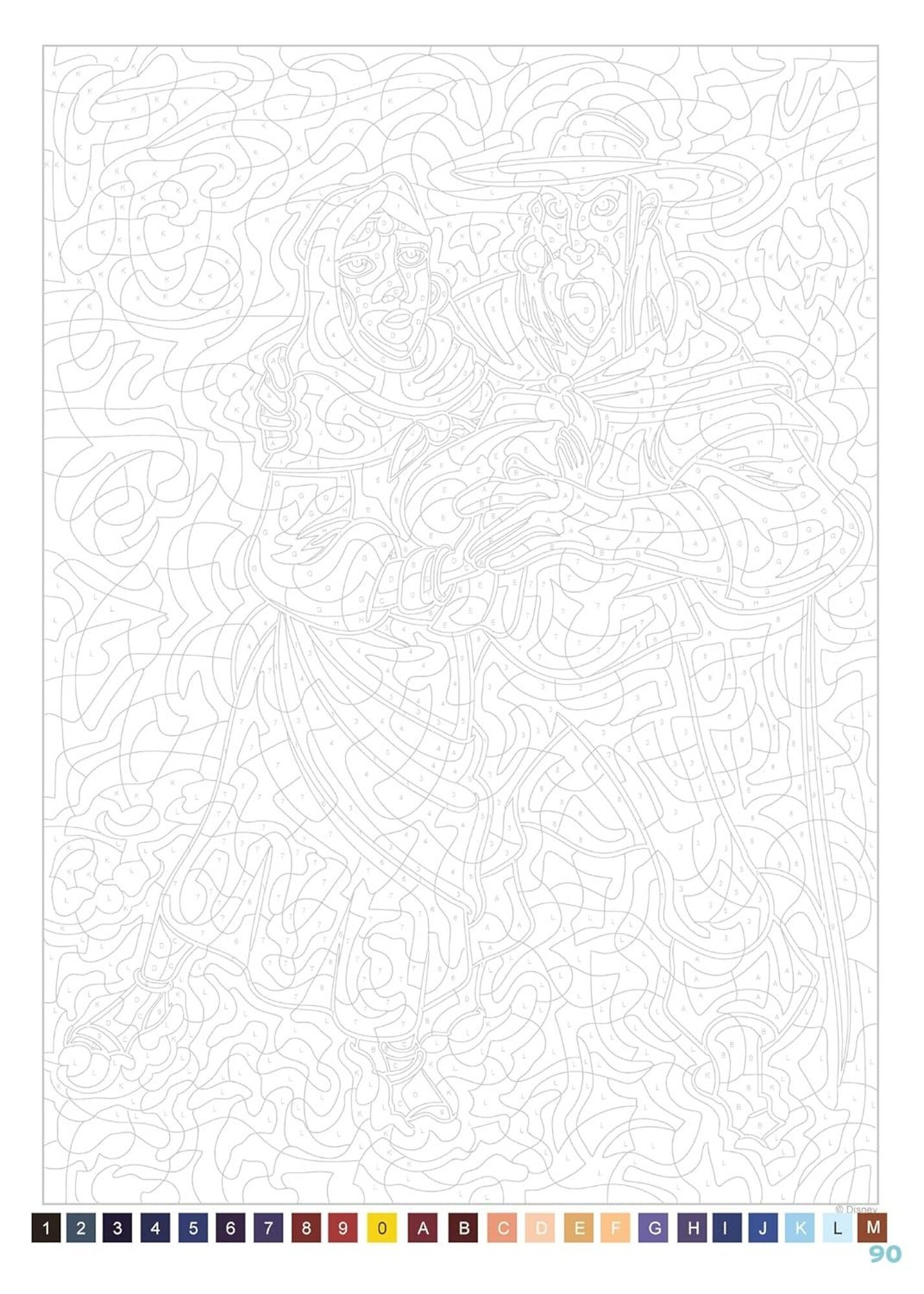 Раскраска по номерам Coloriages mysteres Disney - Hiver, 128стр. - 2016287144 — фото 1