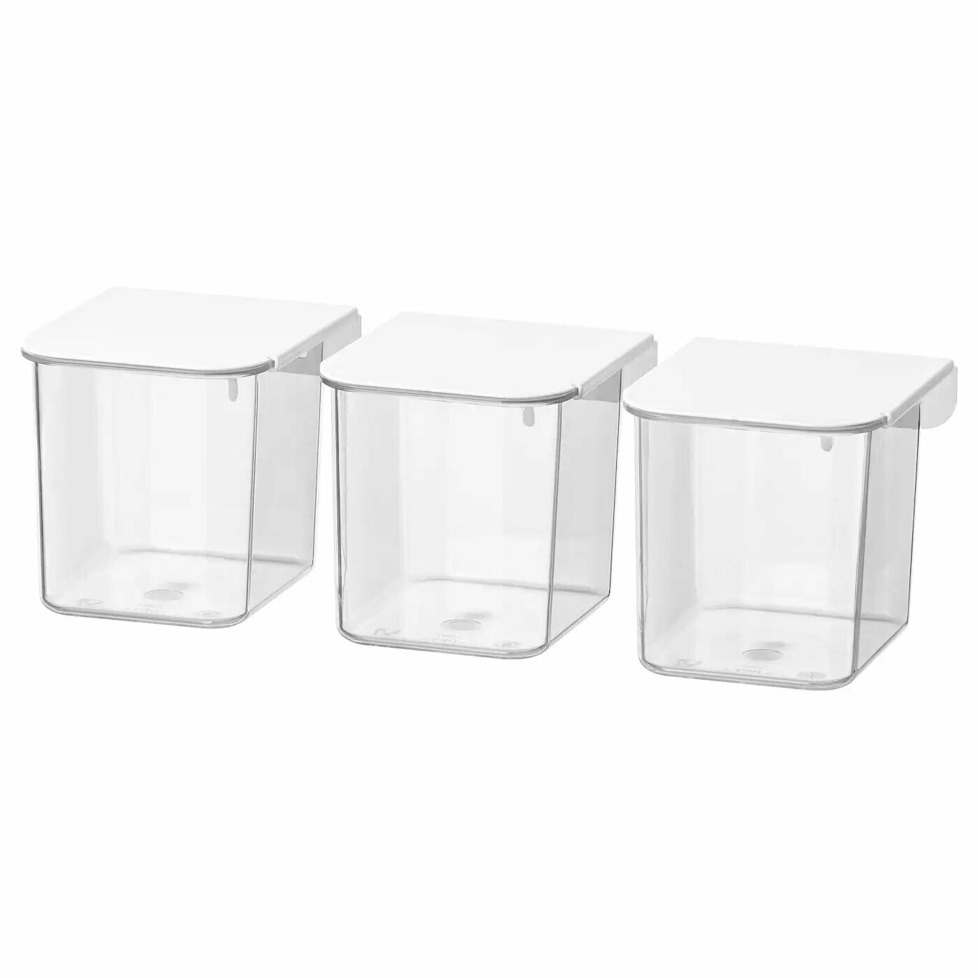 HOUSE Стакан прозрачный, прозрачный 10х8х8 см. (Аналог Ikea Skädis)