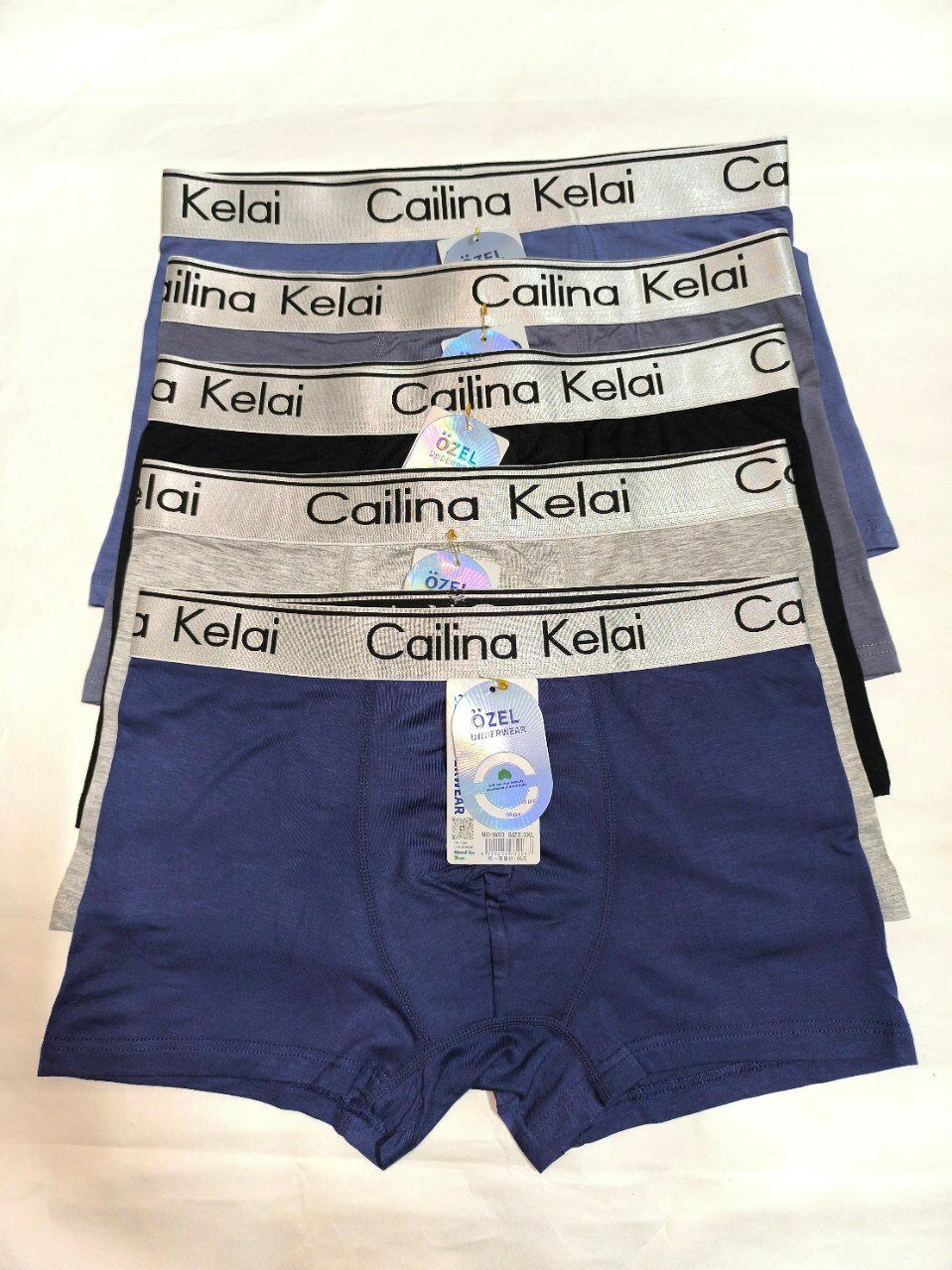 Трусы , комплект из 11 шт., размер 3LX, синий — фото 1