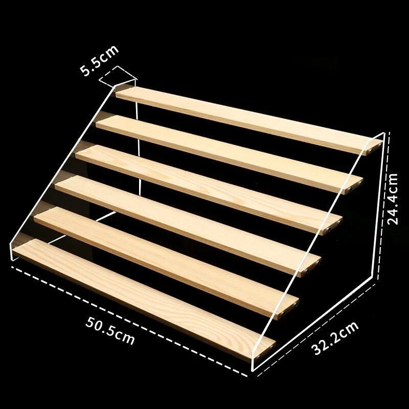 Акриловая деревянная витрина для мелочей