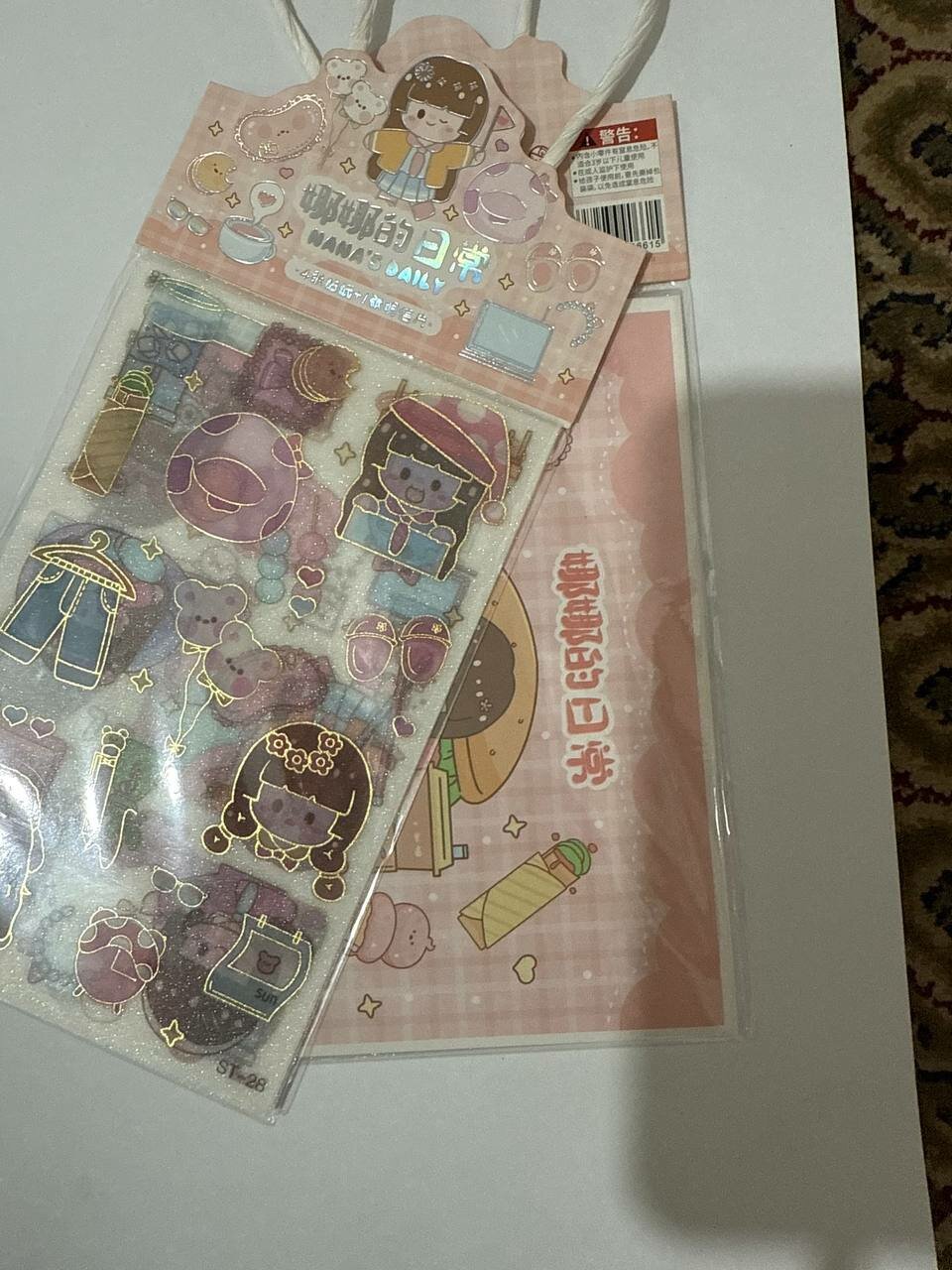 Наклейки "Аниме бумага, для детей, статическая основа,10-15см