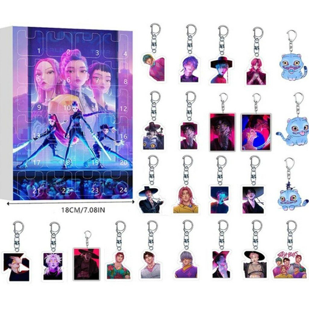 Календарь обратного отсчета Kpop охотников на демонов календарь обратного отсчета с акриловыми аксессуарами для украшения