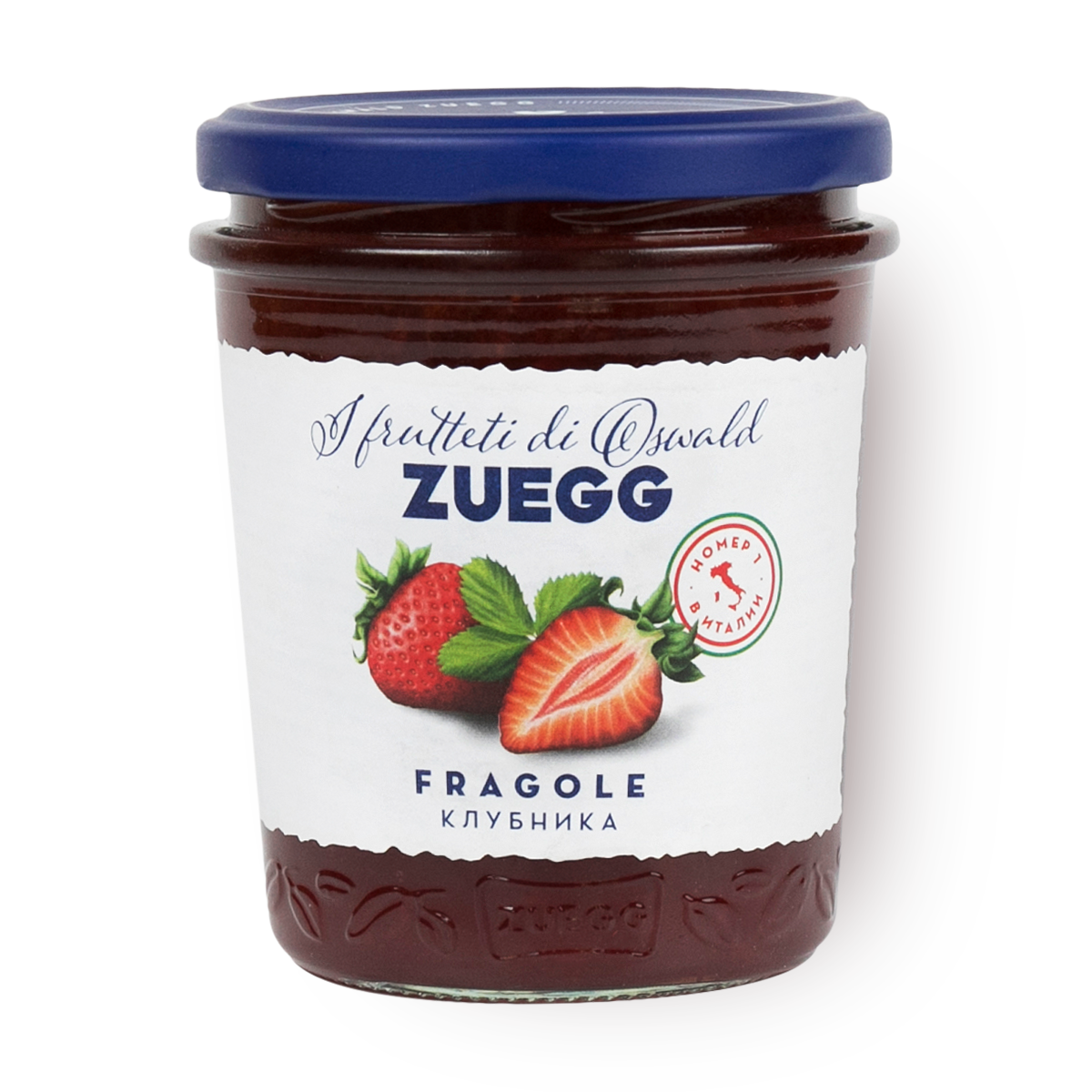 Конфитюр Zuegg Клубника, натуральный, без искусственных добавок, в банке, 320г