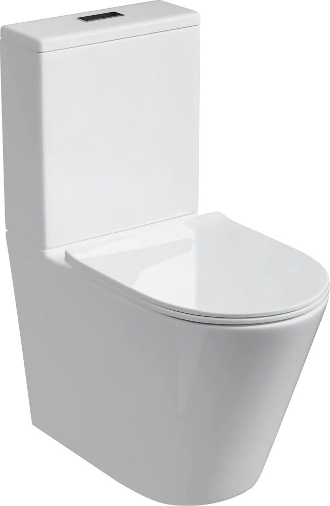 Унитаз-компакт напольный Grossman GR-4458SQ с микролифтом белый глянец