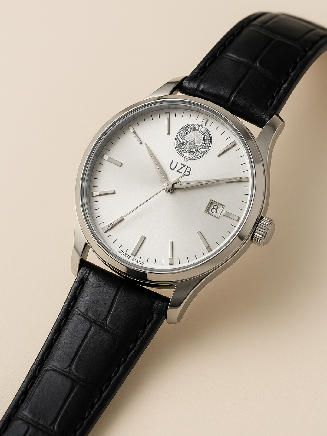 Наручные часы, белый, — фото 1