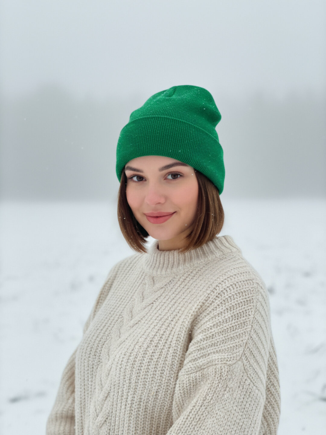 Шапка-бини для женщин