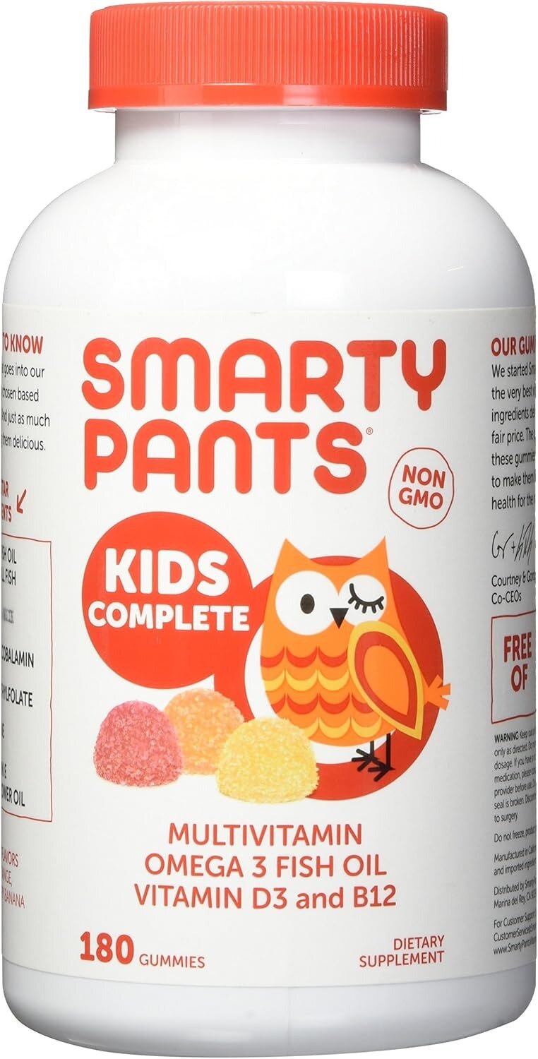 SmartyPants Kids Formula: мультивитамины + Омега-3 (EPA/DHA), 180 жевательных — фото 1