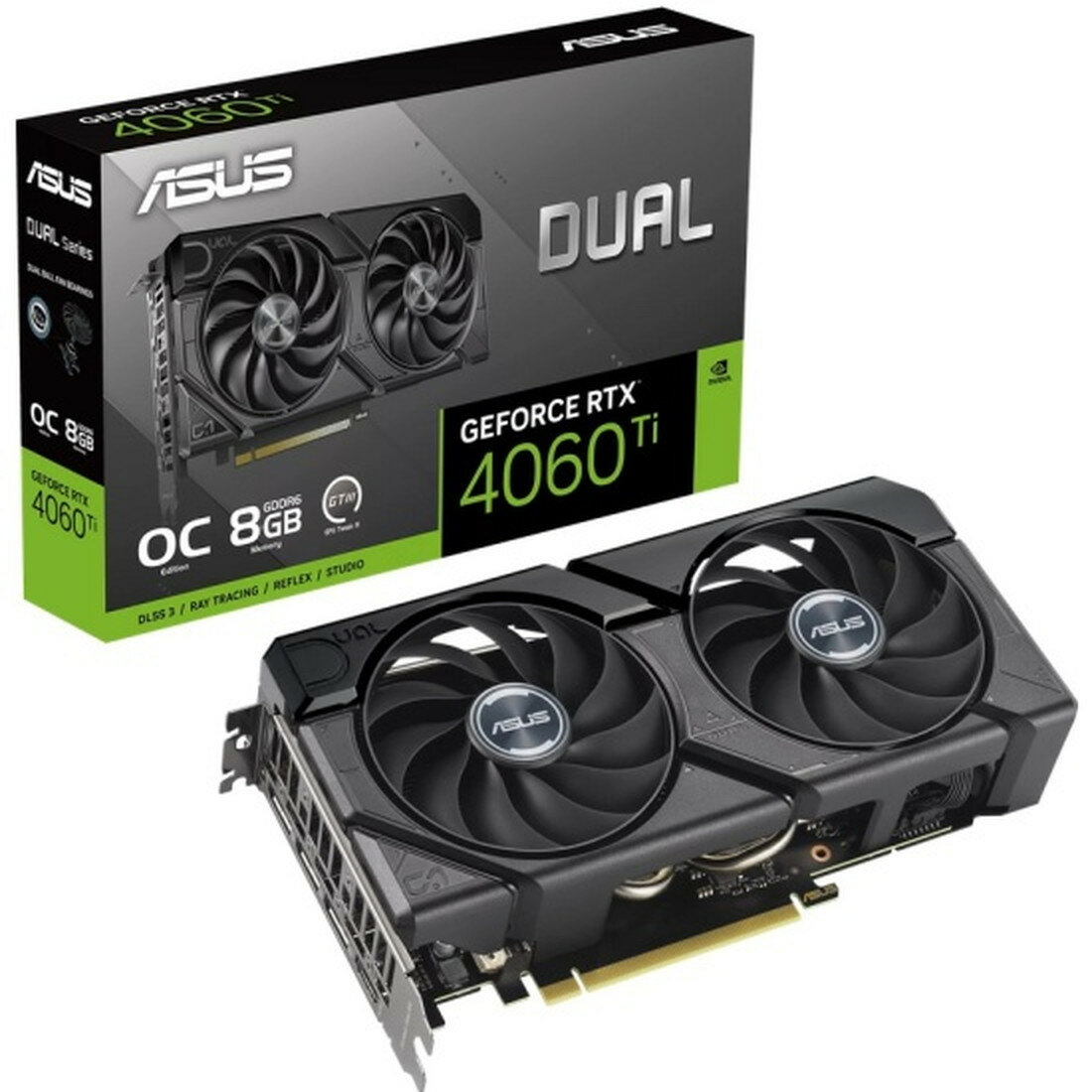 Видеокарта Asus GeForce RTX 4060 Ti DUAL EVO OC, 8GB