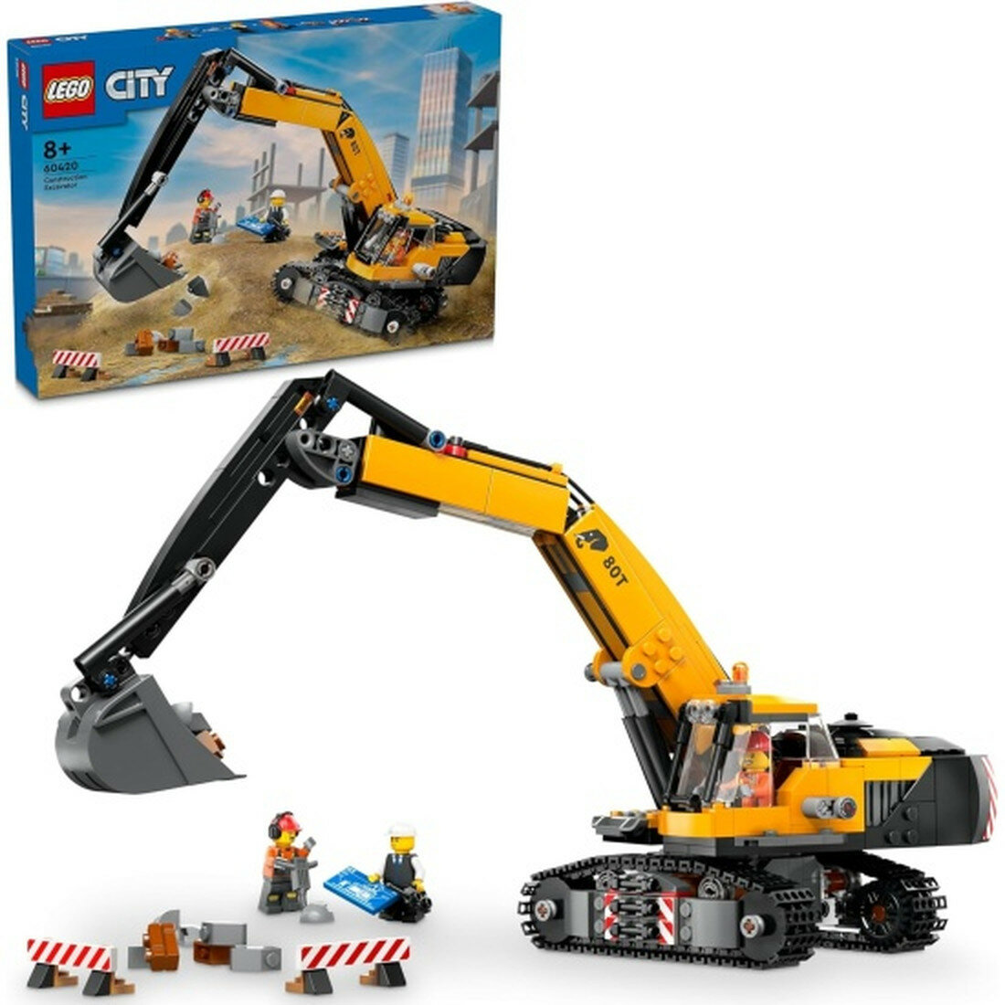 Конструктор Lego ® City 60420 Желтый строительный экскаватор