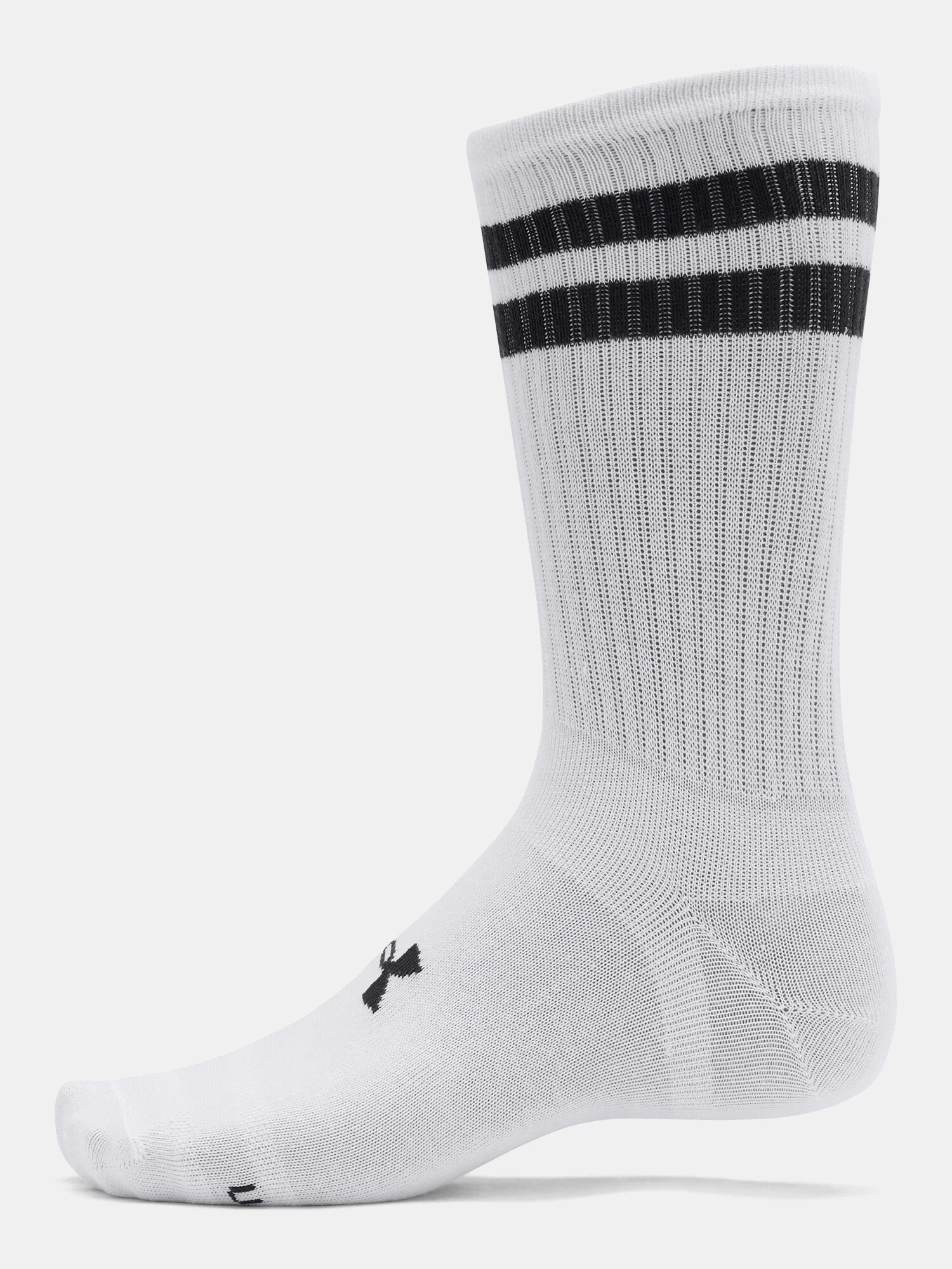 Носки Under Armour Essential, комплект, 3 пары, размер SM, белый/серый/черный — фото 1