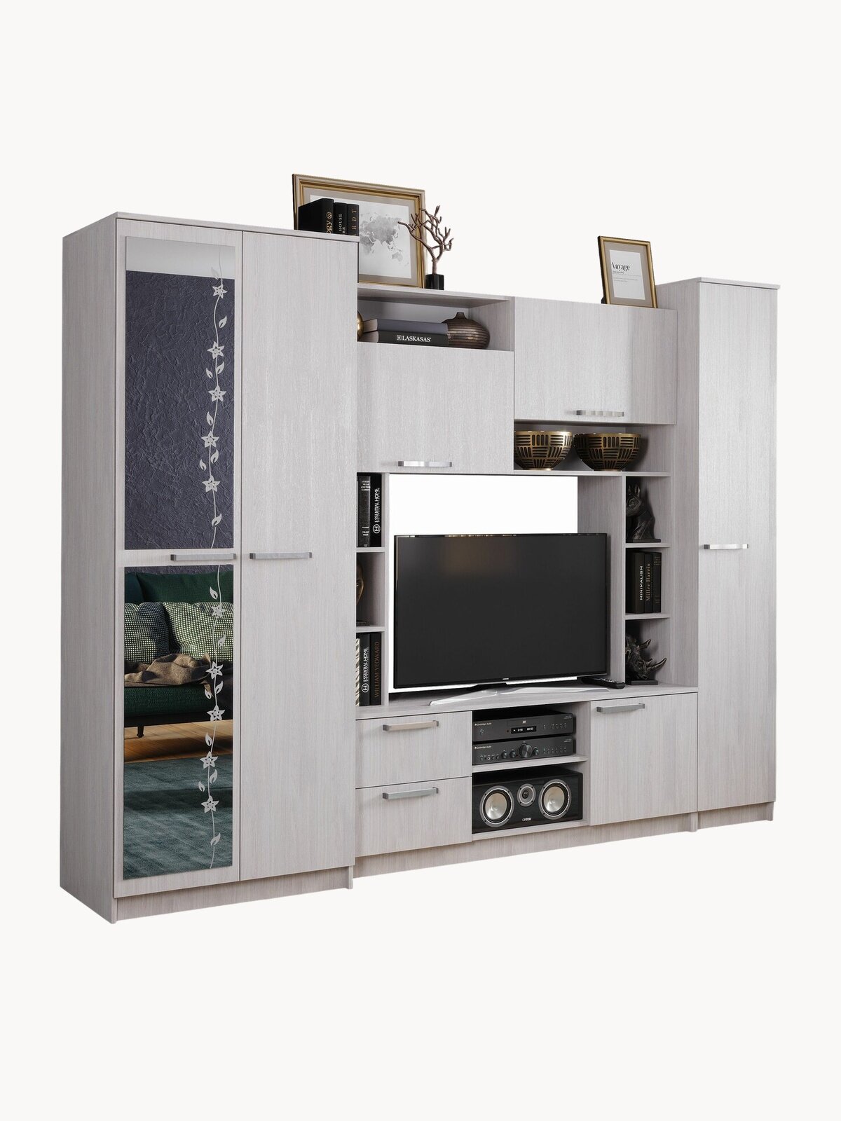 Гостиная "Флора" (ясень белый)