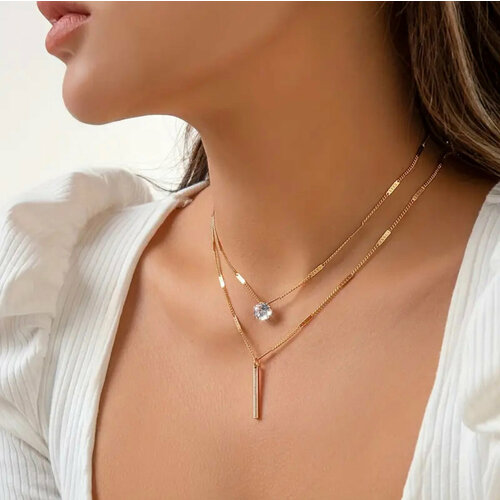 Колье Стайл Групп, длина 45 см, золото