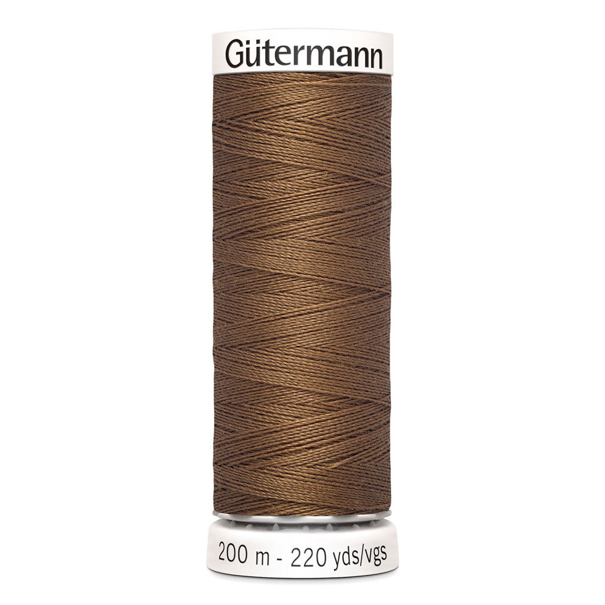 Нить универсальная Gutermann Sew All 200м, 100% полиэстер, золотисто-коричневый 124
