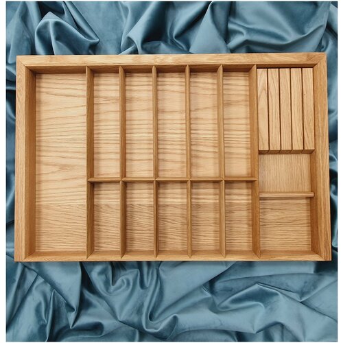 Деревянный лоток WOOD COMFORT ECO 80 для столовых приборов, органайзер для кухонных принадлежностей в ящик Blum LEGRABOX, для кухни, в шкаф 80 см