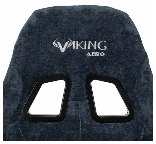 Кресло игровое Zombie VIKING KNIGHT Fabric синий Light-27 с подголов. крестовина металл VIKING KNIGHT LT27 - фотография № 6