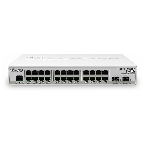 Коммутатор MikroTik Cloud Router Switch CRS326-24G-2SIN with 800 MHz CPU 512MB RAM 24xGigabit LAN 2xSFP cages RouterOS L5 or SwitchOS 2114500₽