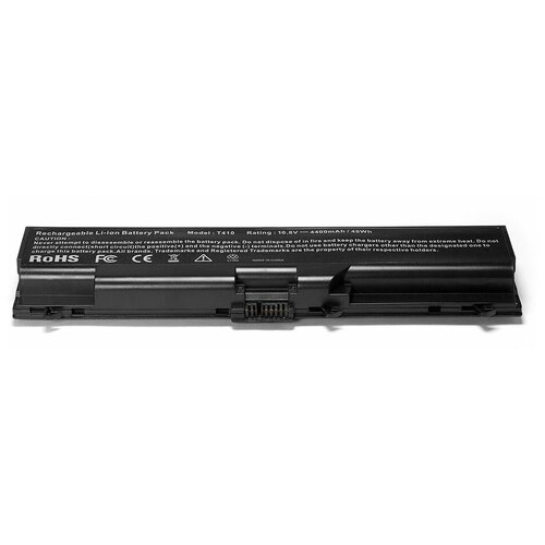 Аккумулятор для ноутбука Lenovo ThinkPad SL510, T410-i7, T510, Edge 14, E420, E525 Series (10.8V, 4400mAh). PN: 42T4235, 42T4702 аккумулятор для для lenovo thinkpad sl410 sl510 t410 t510 w510 e40 e50 e420 e425 42t4751