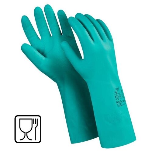 Перчатки защитные нитрил Manipula дизель (N-F-06/CG-922) р.11, ПС перчатки защит нитрил manipula эксперт техно оранж dg 027 р10 25 пар уп пс